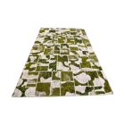 Design szőnyeg zöld-fehér Patchwork 200x298 nappali szőnyeg