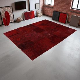 Design szőnyeg lila Patchwork 165x222 nappali szőnyeg