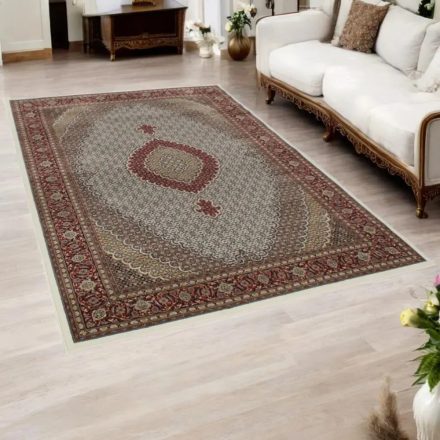 Gépi perzsa szőnyeg bézs 160x230 exkluzív nappali szőnyeg akrilból  -87034C160230