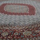 Kerek szőnyeg bézs 200x200 prémium gépi perzsa szőnyeg akrilból  -87034C200200