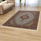 Gépi perzsa szőnyeg bézs 200x300 luxus nappali szőnyeg akrilból  -87034C200300