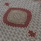 Gépi perzsa szőnyeg bézs 200x300 luxus nappali szőnyeg akrilból  -87034C200300