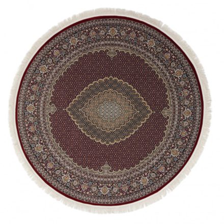 Kerek szőnyeg bordó 200x200 prémium perzsa gépi szőnyeg