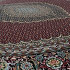 Kerek szőnyeg bordó 200x200 luxus gépi perzsa szőnyeg akrilból  -87034R200200