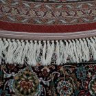 Kerek szőnyeg bordó 200x200 luxus gépi perzsa szőnyeg akrilból  -87034R200200