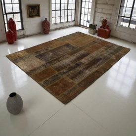 Design szőnyeg zöld Patchwork 167x240 nappali szőnyeg