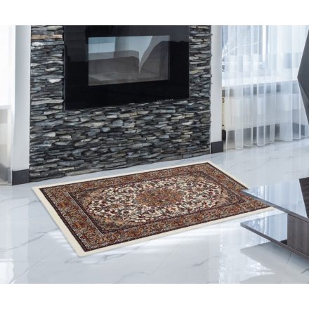 Perzsa szőnyeg bézs Medalion 60x90 (Premium) klasszikus szőnyeg
