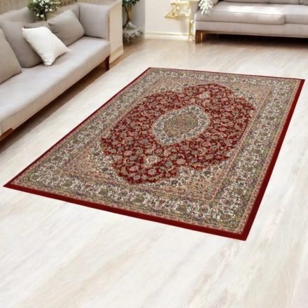 Perzsa szőnyeg Isfahan bordó 160x230 luxus akril szőnyeg a nappaliba