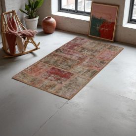 Design szőnyeg színes Patchwork 70x140 nappali szőnyeg