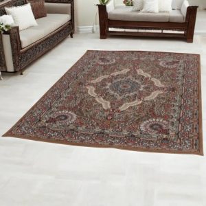 Gépi Perzsa szőnyeg Medalion brown 160x230 (Premium) klasszikus perzsa szőnyeg Gépi Perzsa szőnyeg Medalion brown 160x230 (Premium) klasszikus perzsa szőnyeg