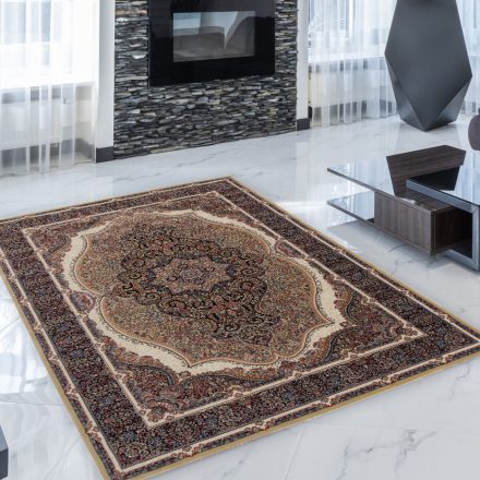 Perzsa szőnyeg barna 140x200 prémium perzsa gépi szőnyeg