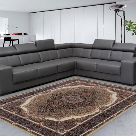 Perzsa szőnyeg barna 160x230 prémium perzsa gépi szőnyeg