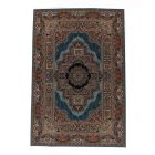 Gépi perzsa szőnyeg kék 200x300 minőségi nappali szőnyeg akrilból  -872121G200300