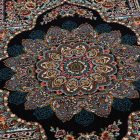 Gépi perzsa szőnyeg kék 200x300 minőségi nappali szőnyeg akrilból  -872121G200300