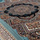 Gépi perzsa szőnyeg kék 200x300 minőségi nappali szőnyeg akrilból  -872121G200300