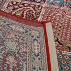 Gépi perzsa szőnyeg bordó 160x230 minőségi nappali szőnyeg akrilból  -87214R160230