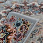 Gépi perzsa szőnyeg szürke 160x230 exkluzív nappali szőnyeg akrilból  -872380G160230