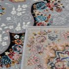 Gépi perzsa szőnyeg szürke 160x230 exkluzív nappali szőnyeg akrilból  -872380G160230