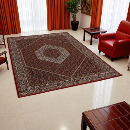 Gépi perzsa szőnyeg bordó 160x230 minőségi nappali szőnyeg akrilból  -87238R160230