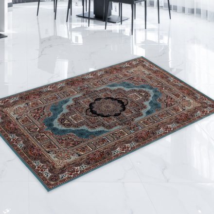 Perzsa szőnyeg türkiz 80x120 prémium perzsa gépi szőnyeg