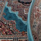 Gépi perzsa szőnyeg türkiz 80x120 minőségi akril szőnyeg  -872421B80120