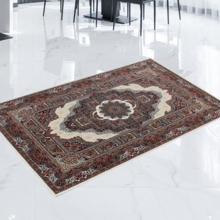 Perzsa szőnyeg bézs 80x120 prémium perzsa gépi szőnyeg