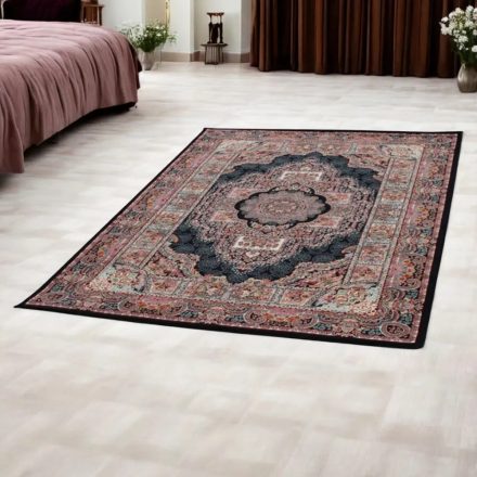 Perzsa szőnyeg sötétkék TABRIZ 140x200 prémium perzsa szőnyeg akrilból