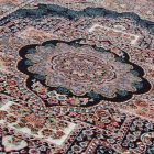 Gépi perzsa szőnyeg sötétkék 140x200 prémium perzsa szőnyeg akrilból  -872421DB140200