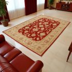 Ziegler szőnyeg piros-bézs 202x293 kézi csomózású keleti szőnyeg