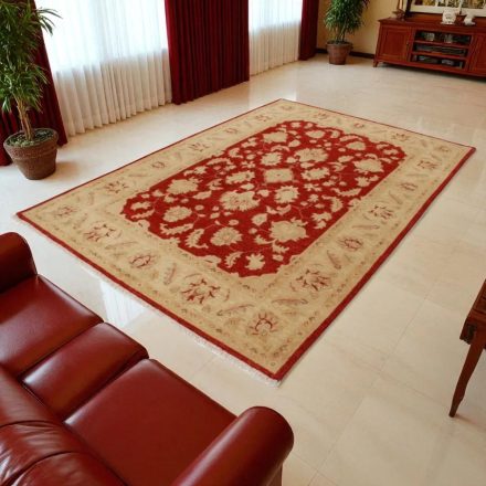 Ziegler szőnyeg piros-bézs 202x293 kézi csomózású keleti szőnyeg