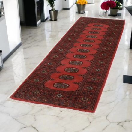Futószőnyeg rózsaszín Bukhara 76x233 Pakisztáni kézi csomózású szőnyeg