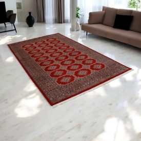   Pakisztáni szőnyeg bordó Jaldar 259x156 kézi csomózású szőnyeg