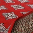 Pakisztáni szőnyeg bordó Bokhara 153x245 kézi csomózású szőnyeg