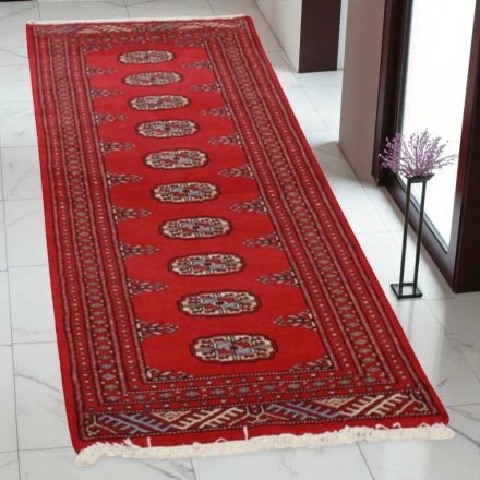 Futószőnyeg bordó Bukhara 60x175 Pakisztáni kézi csomózású szőnyeg
