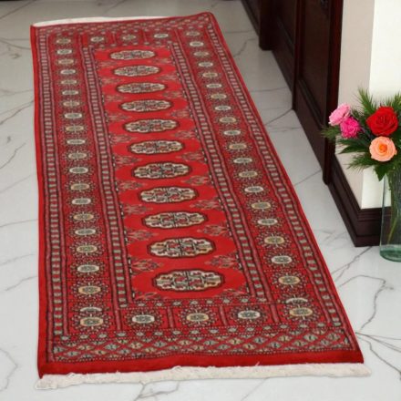 Futószőnyeg bordó Bukhara 64x186 Pakisztáni kézi csomózású szőnyeg