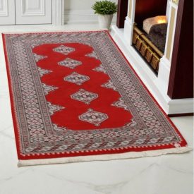   Pakisztáni szőnyeg bordó Jaldar 92x158 kézi csomózású szőnyeg