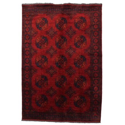 Keleti szőnyeg bordó 204x296 kézi csomozású afgán szőnyeg