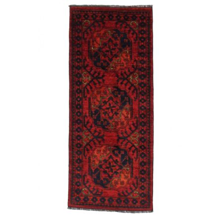 Keleti szőnyeg bordó 60x143 kézi csomozású afgán szőnyeg