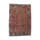 Kilim szőnyeg Chobi 207x292 kézi szövésű afgán gyapjú kilim