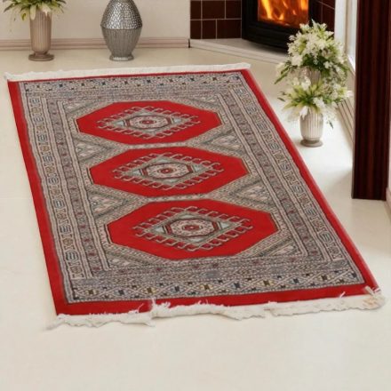 Pakisztáni szőnyeg bordó Jaldar 63x94 kézi csomózású szőnyeg