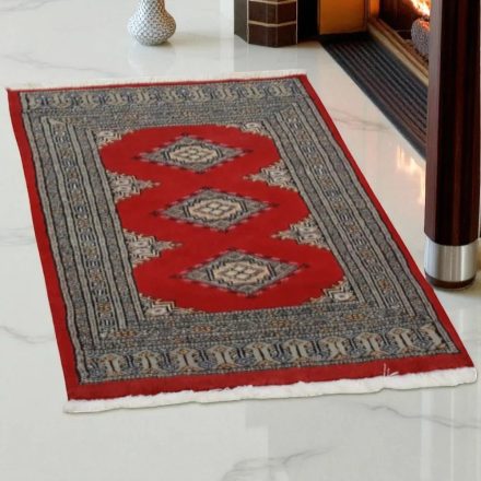 Pakisztáni szőnyeg bordó Jaldar 63x91 kézi csomózású szőnyeg