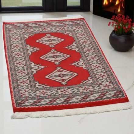 Pakisztáni szőnyeg bordó Jaldar 64x99 kézi csomózású szőnyeg
