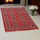 Pakisztáni szőnyeg bordó Bukhara 80x115 kézi csomózású szőnyeg