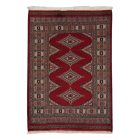 Pakisztáni szőnyeg bordó Jaldar 78x110 kézi csomózású szőnyeg