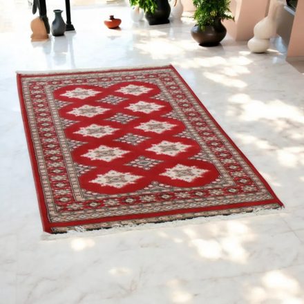 Pakisztáni szőnyeg bordó Jaldar 96x151 kézi csomózású szőnyeg
