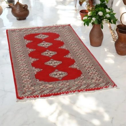 Pakisztáni szőnyeg bordó Jaldar 94x154 kézi csomózású szőnyeg