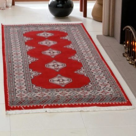 Pakisztáni szőnyeg bordó Jaldar 93x155 kézi csomózású szőnyeg