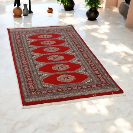Pakisztáni szőnyeg bordó Jaldar 91x160 kézi csomózású szőnyeg