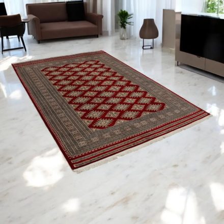 Pakisztáni szőnyeg bordó Jaldar 170x242 kézi csomózású szőnyeg