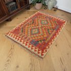 Gyapjú Kilim szőnyeg 92x120 kézi szövésű afgán Kilim